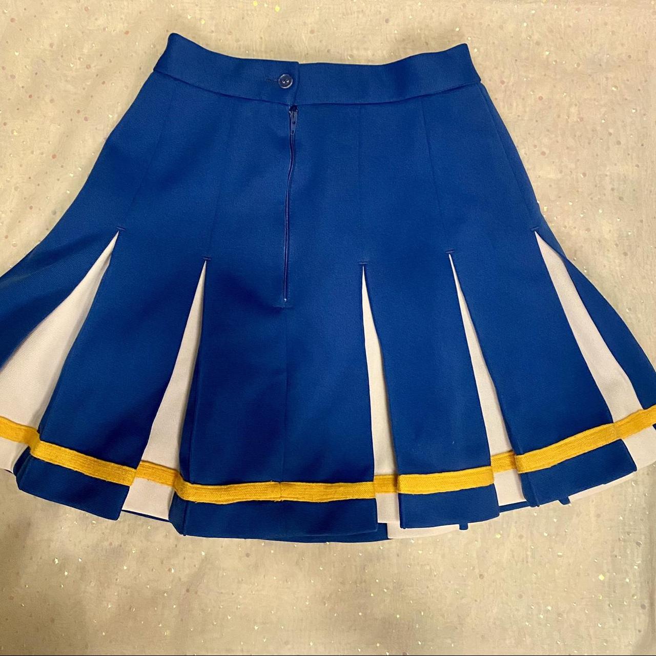 Royal blue clearance pleated cheer skirt