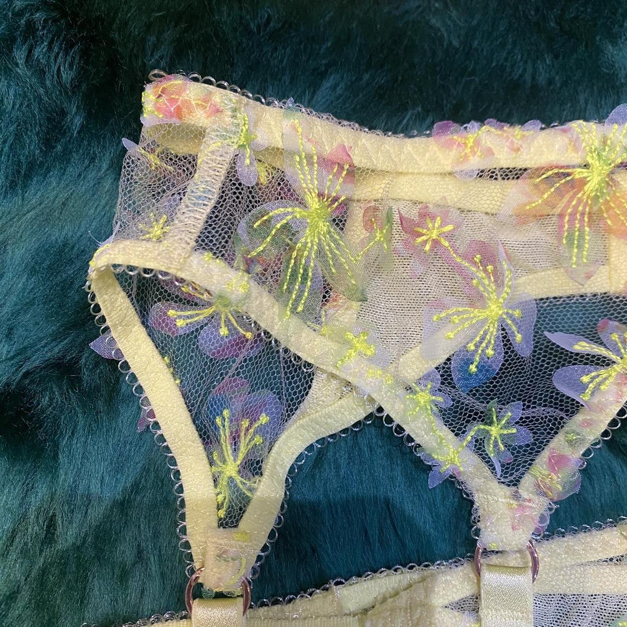 Savage x Fenty Women's Yellow Underwear Depop
