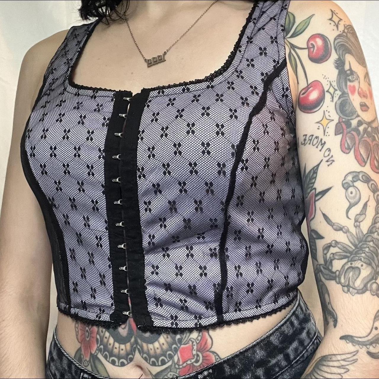 BY DYLN Cow Karter Corset Top 🐮🐄 BY DYLN Cow - Depop