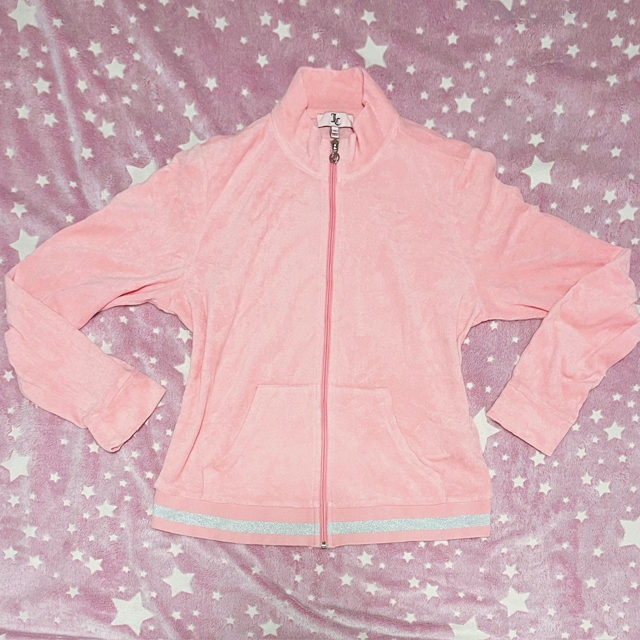 Pink glitter jacket best sale