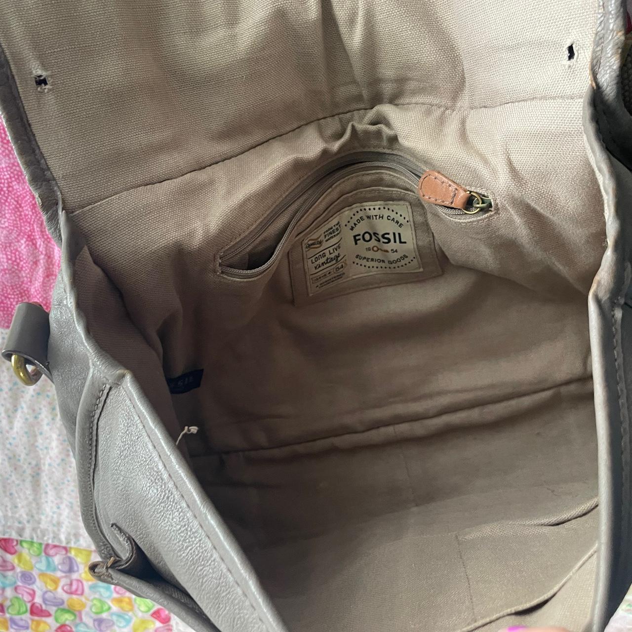 Fossil Women's Satchels - Silver/Grey – Fossil Gr… - image 6