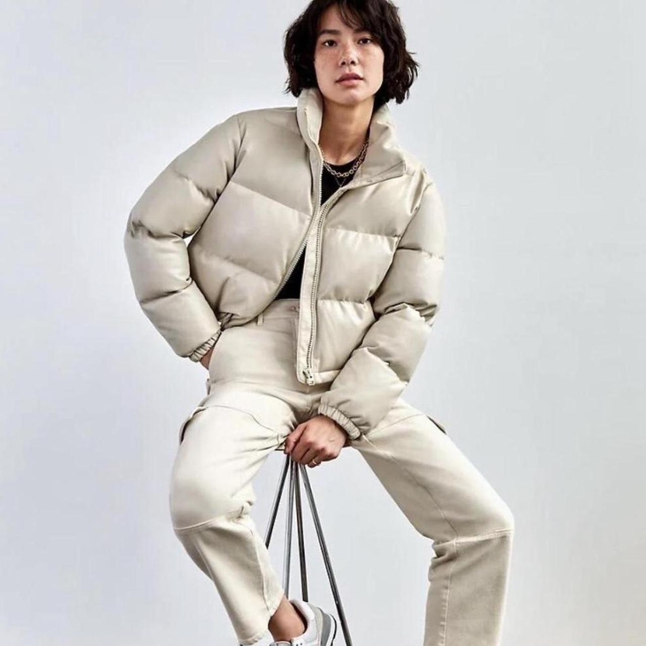 Aritzia Wilfred Free Vista Leather Puffer | Depop