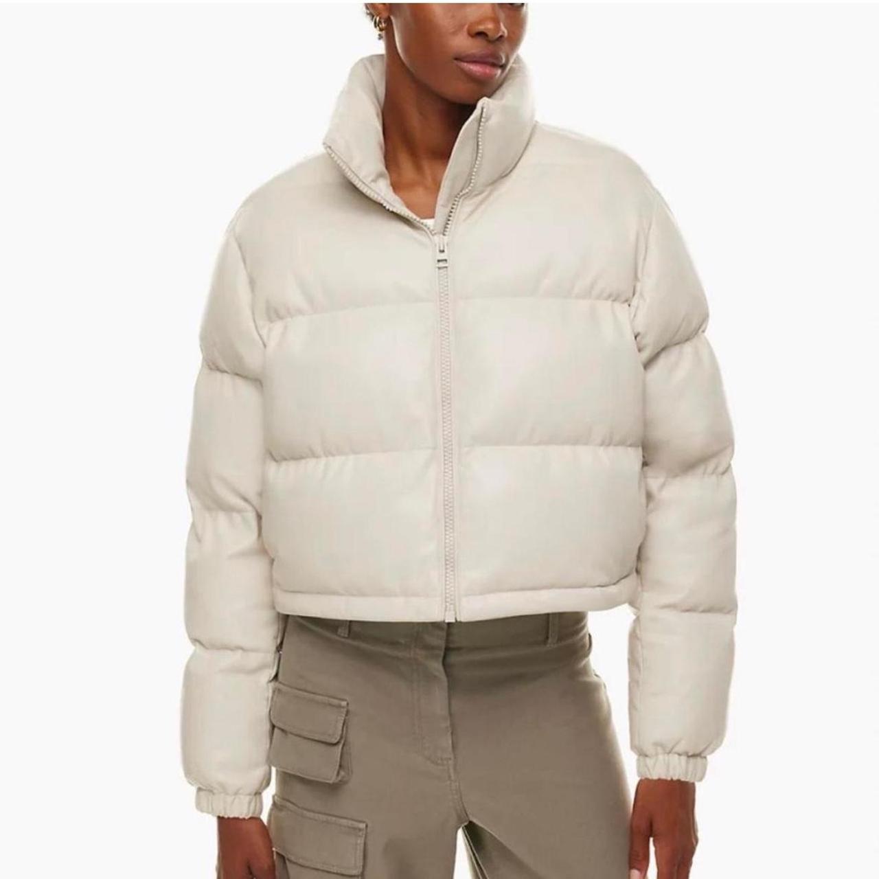 Aritzia Wilfred Free Vista Leather Puffer | Depop