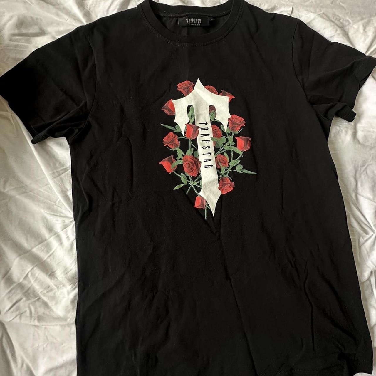 Trapstar London ハイパー ドライブ ローズ Tシャツ ROSE TEE Trapstar Rose T-Shirt • Selling for £27 • Good | Depop