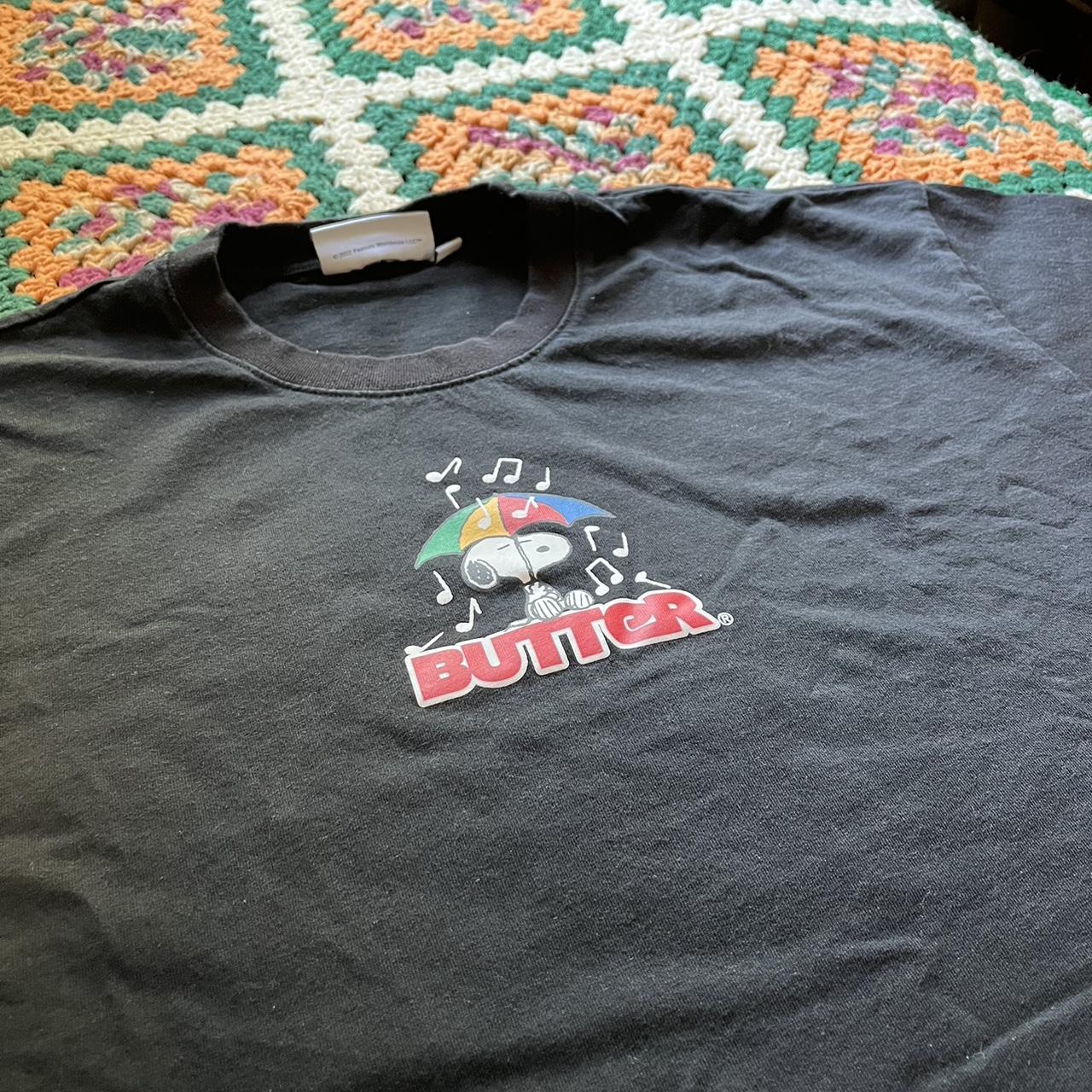 peanuts x butter goods snoopy shirt. clean XL blank... Depop