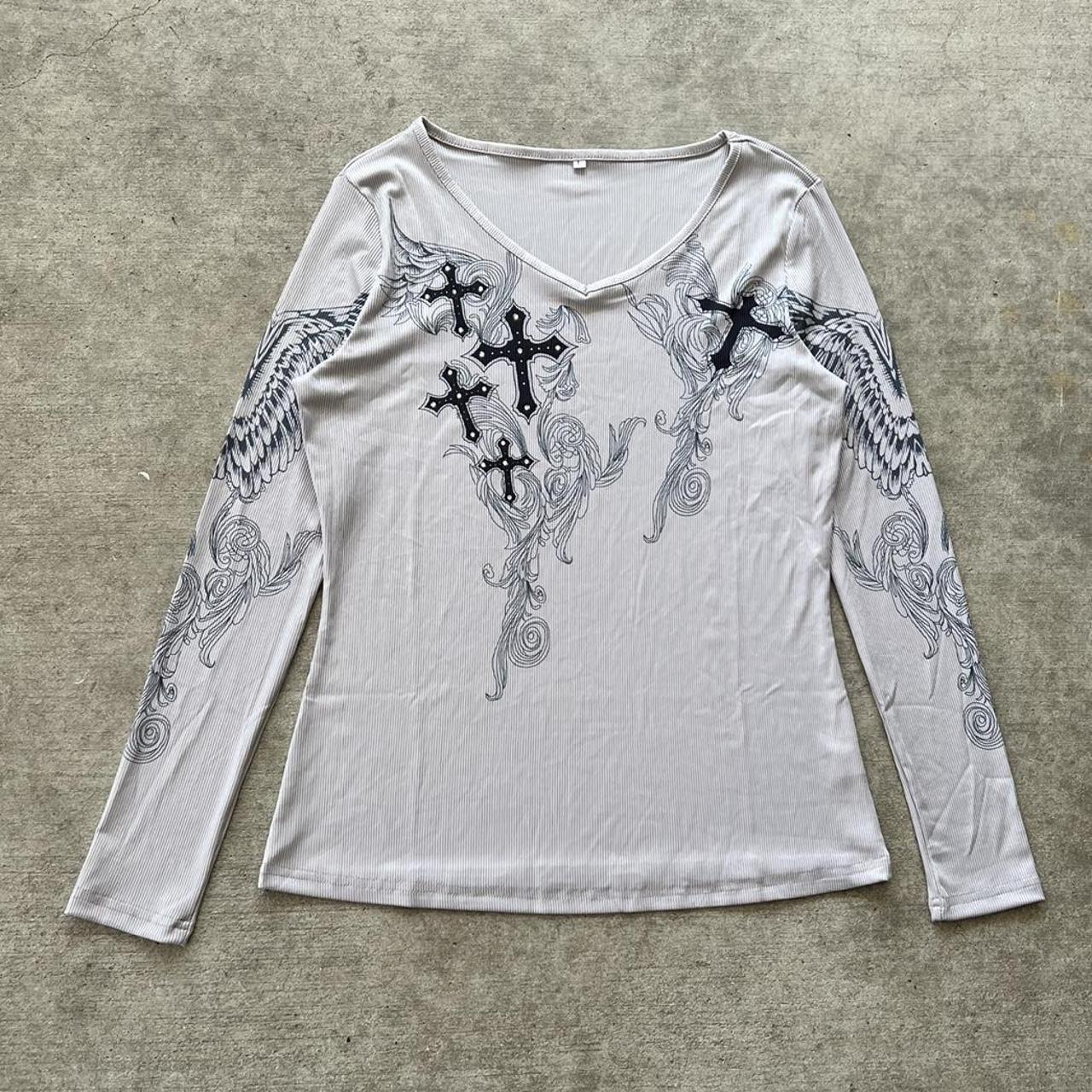 Affliction Women's Grey T-shirt