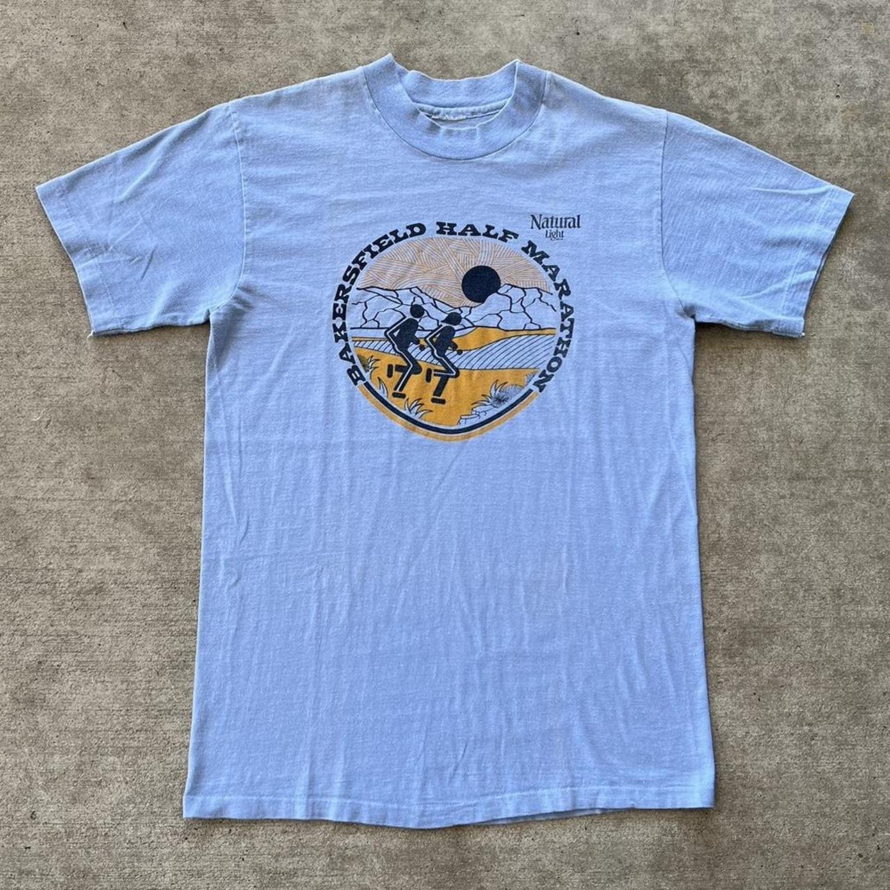 Vintage 1980s Bakersfield Half Marathon t shirt... Depop