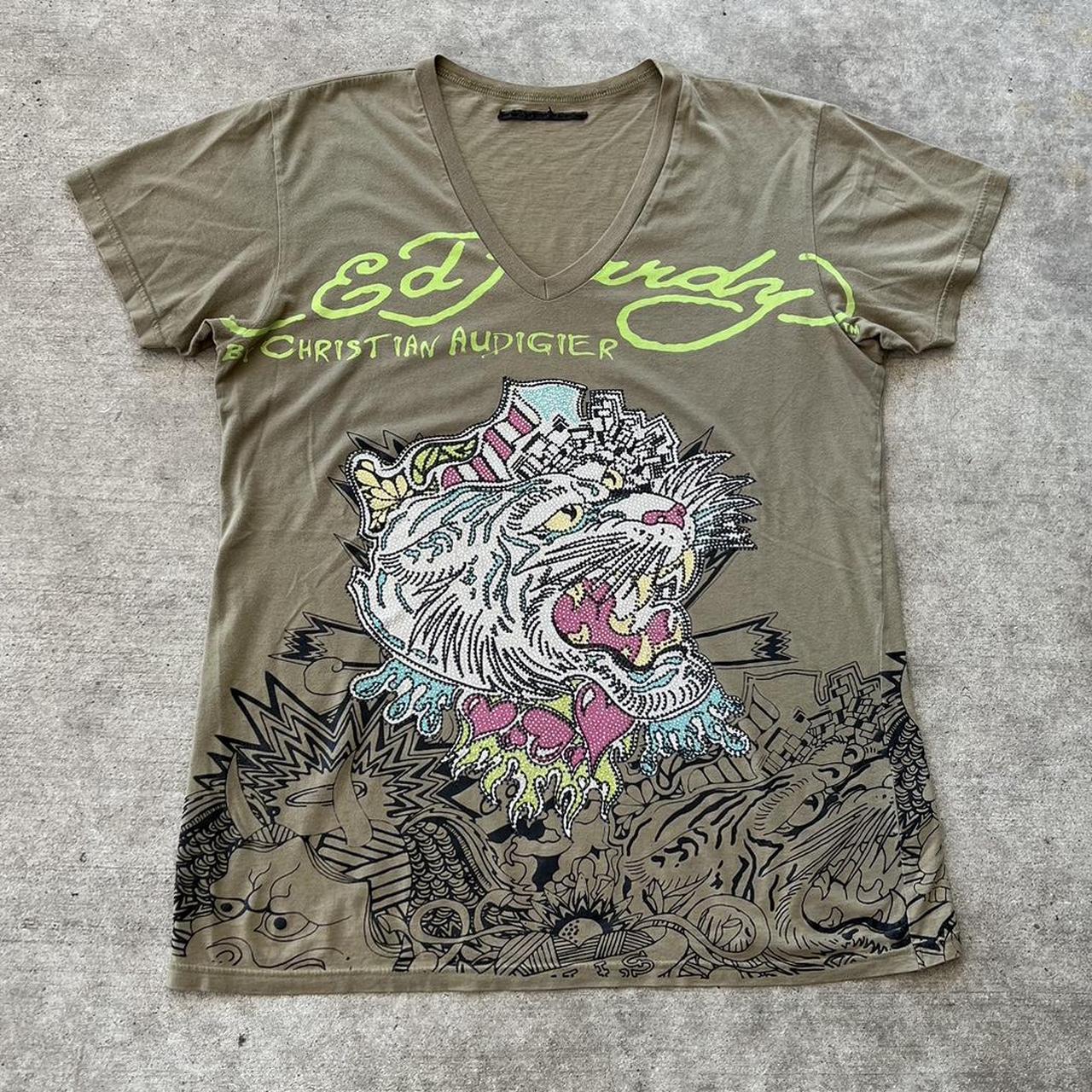 green ed hardy shirt