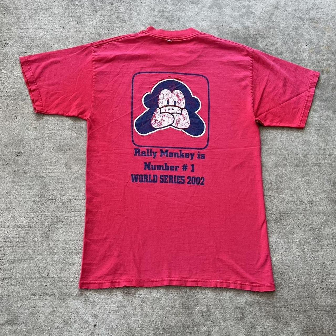 Vintage MLB Angels Rally Monkey Vintage 2002 Tee - Depop