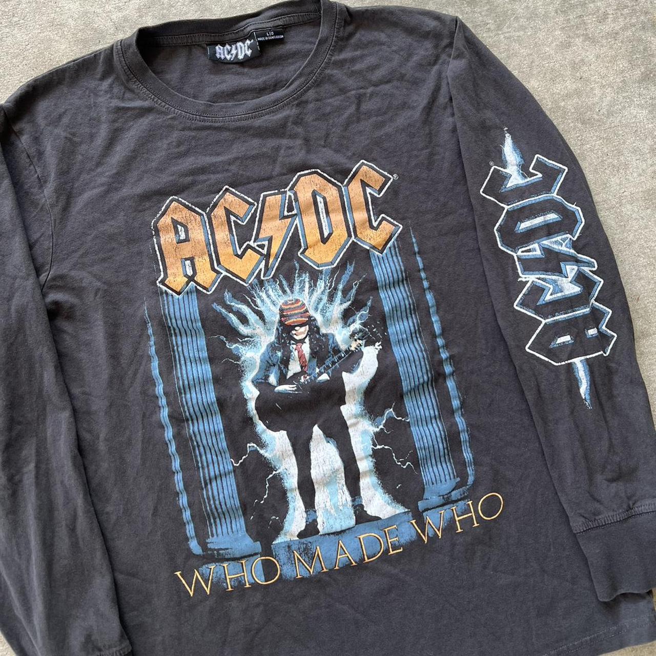 Modern AC/DC Long Sleeve Band t shirt 2021 dating... - Depop