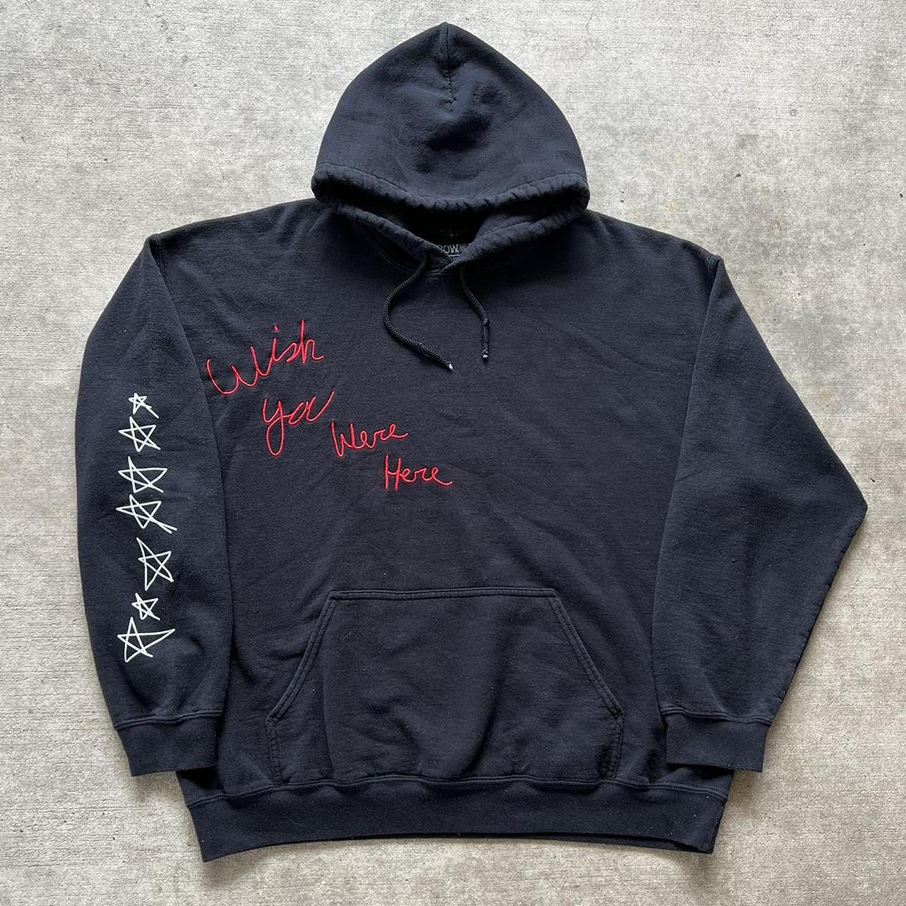 Travis scott astroworld wish you were on sale here hoodie black