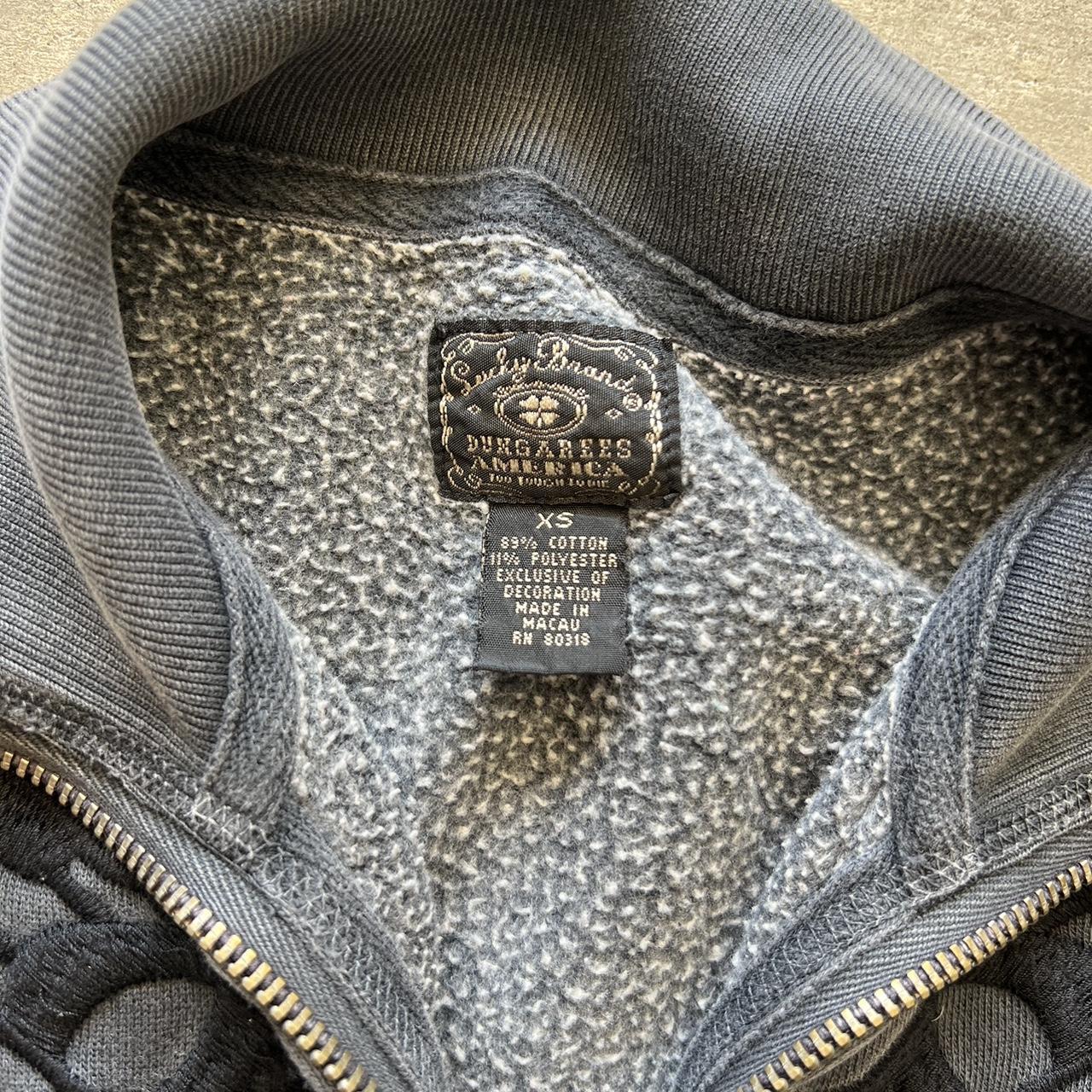 Vintage Y2K Lucky Brand Zip Up Hoodie Sweatshirt - Depop