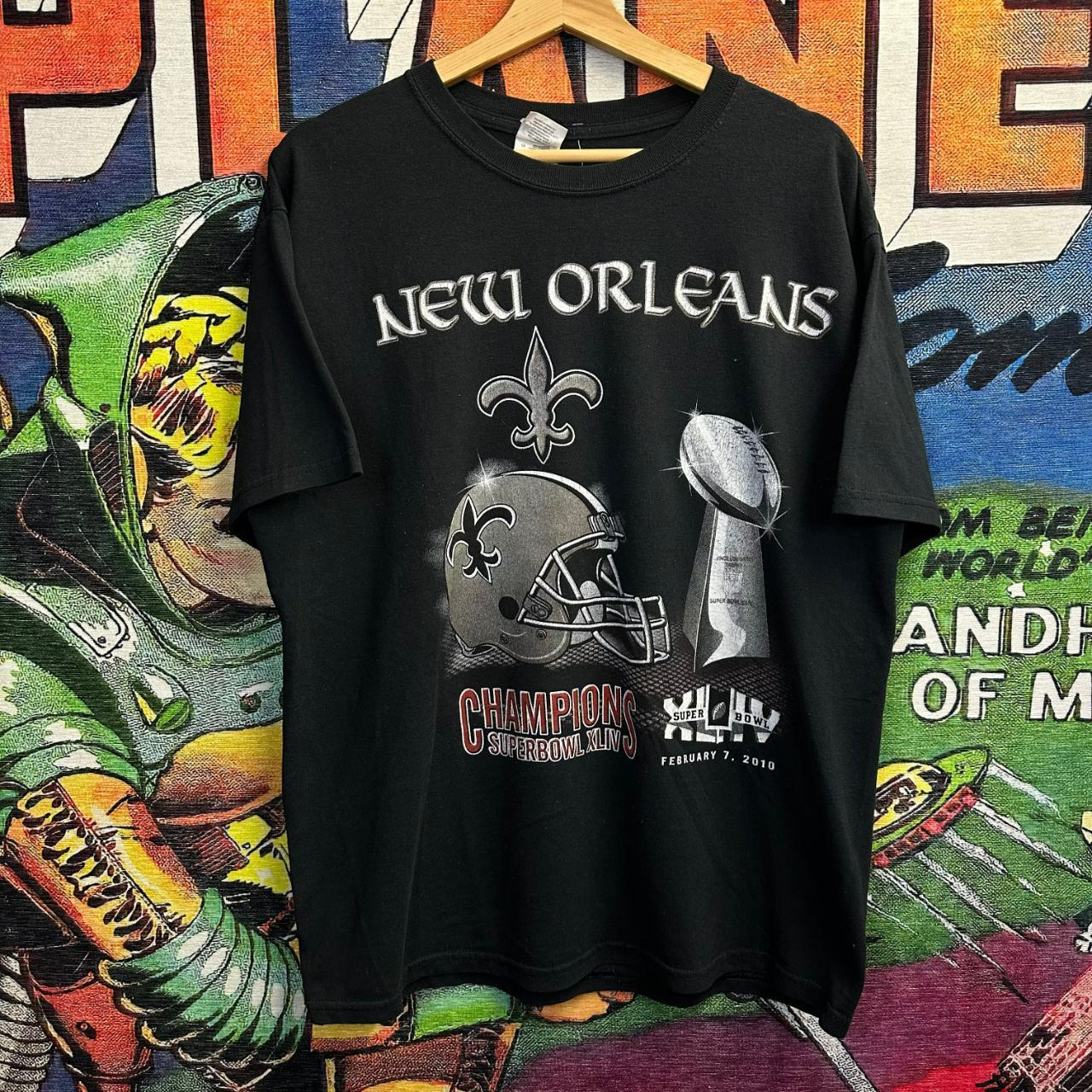 New Orleans Saints SuperBowl Tee Size Large Perfect - Depop