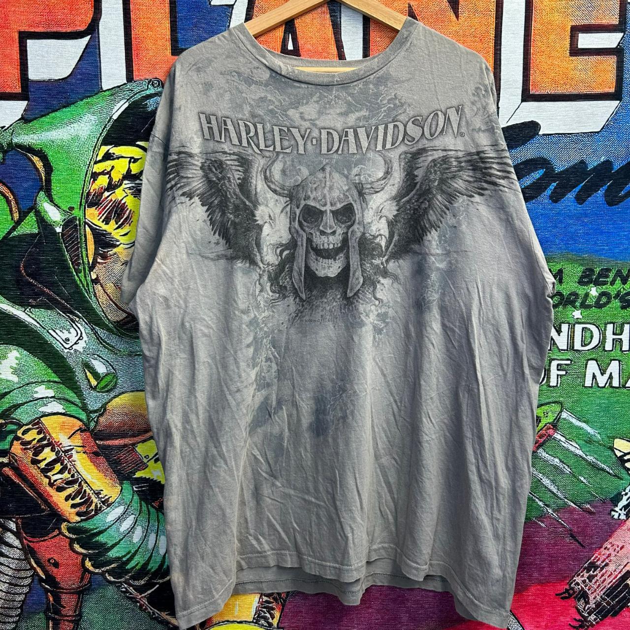 Y2K Harley Davidson Skull Sz: XL, This Y2K Harley...