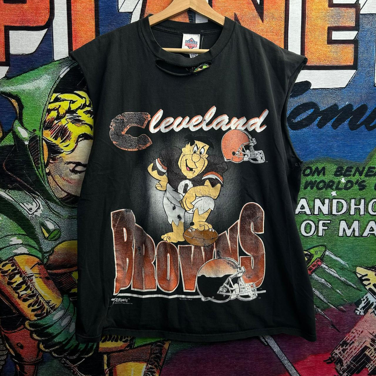 Vintage Cleveland Browns Flintstones Tee. Size XL. Available in