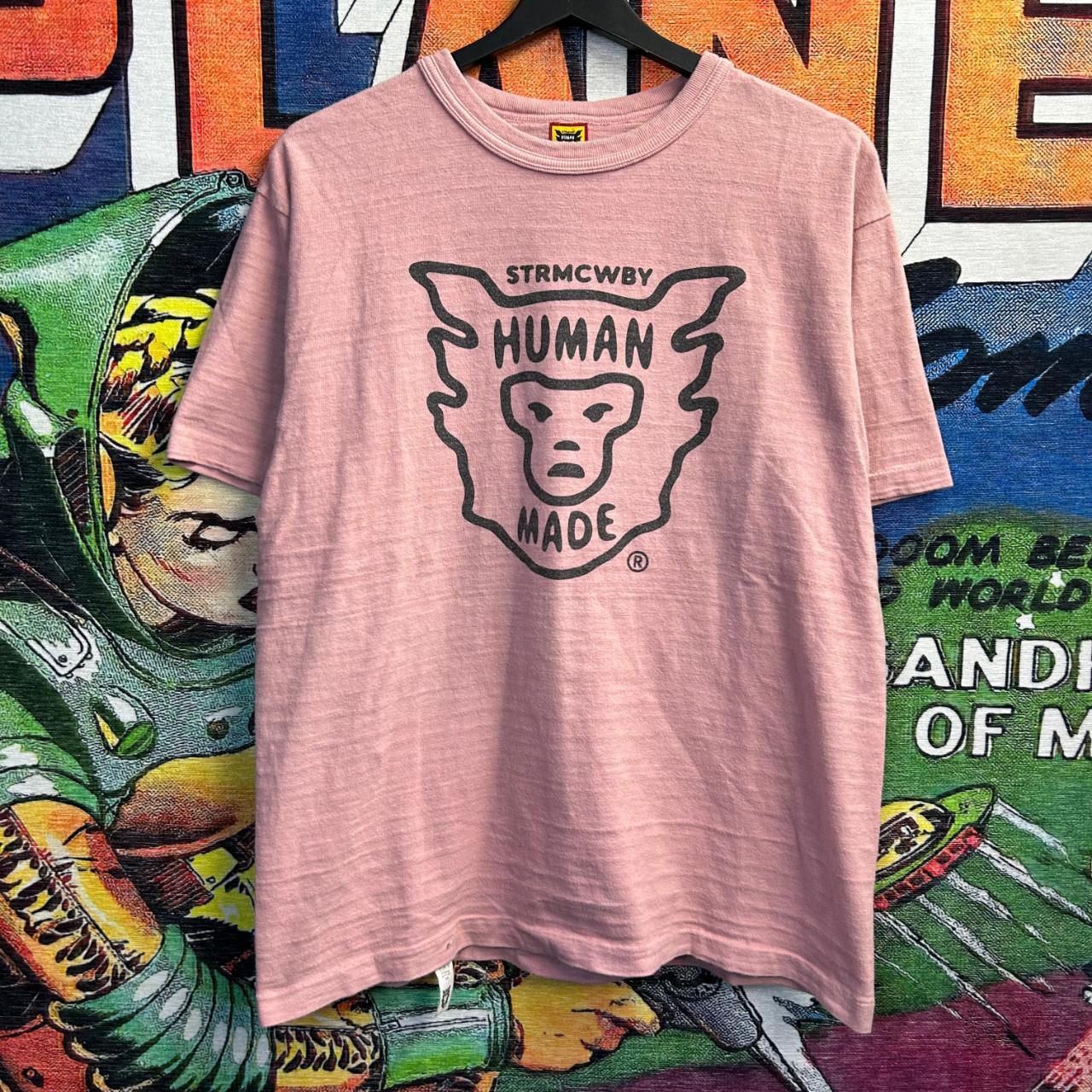 Human Made Tee Size Large Super hard pink Human Made... - Depop