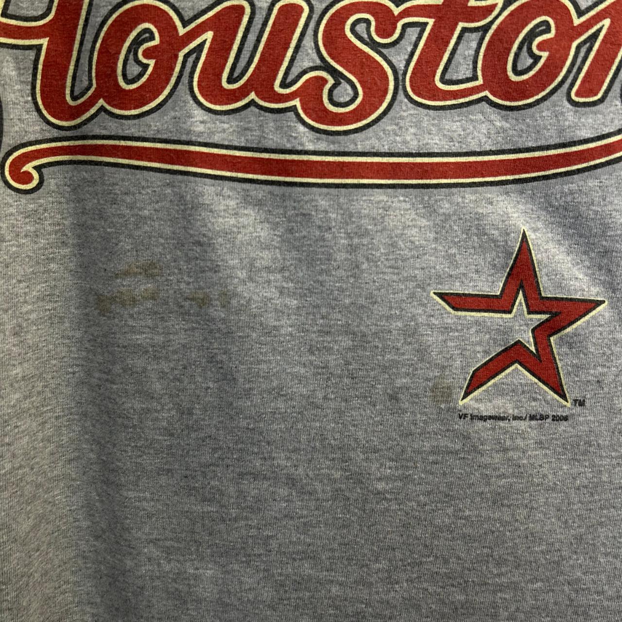 Majestic MLB Houston Astros Gray Tee Shirt Size - Depop