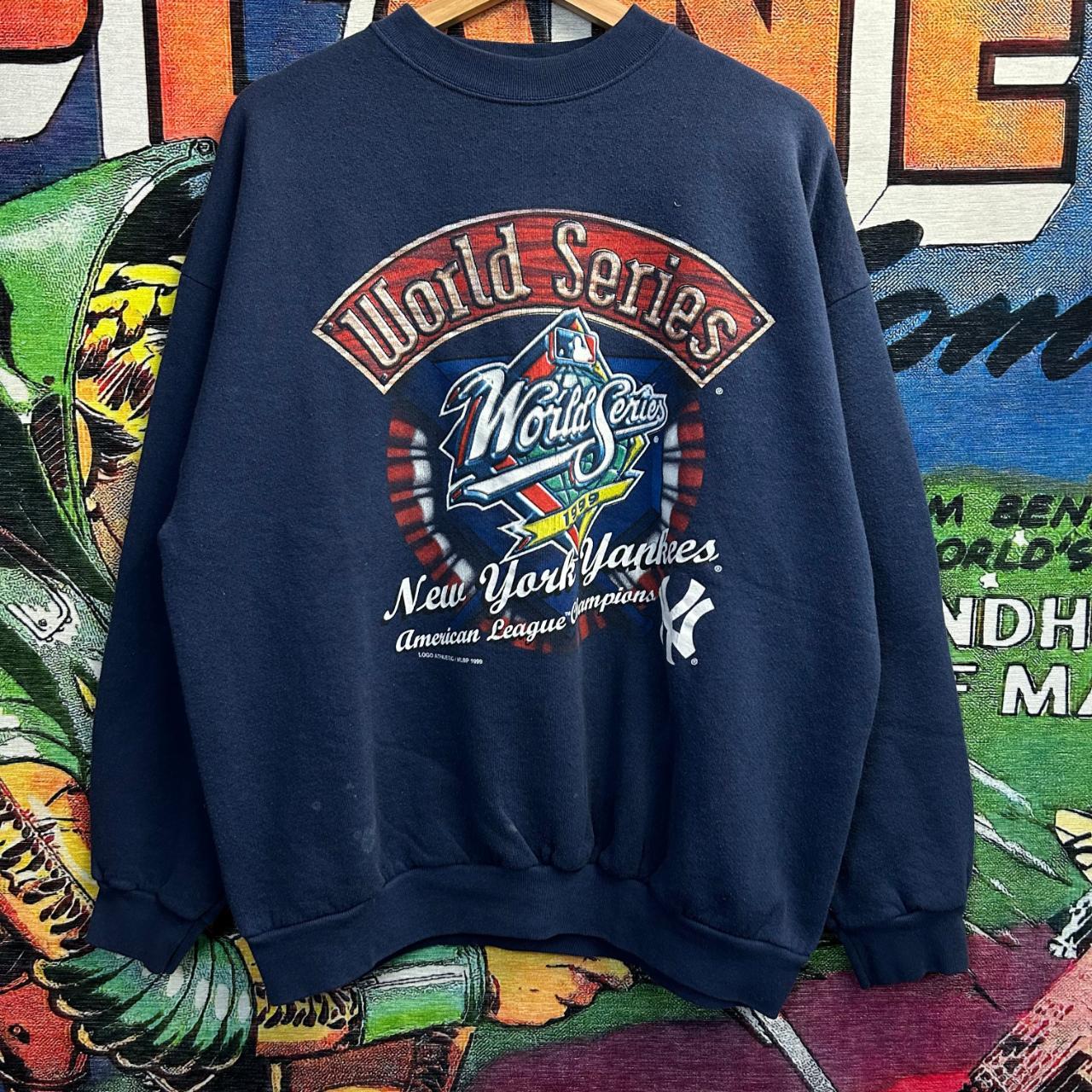 Vintage 90's New York Yankees World Series Sweater - Depop