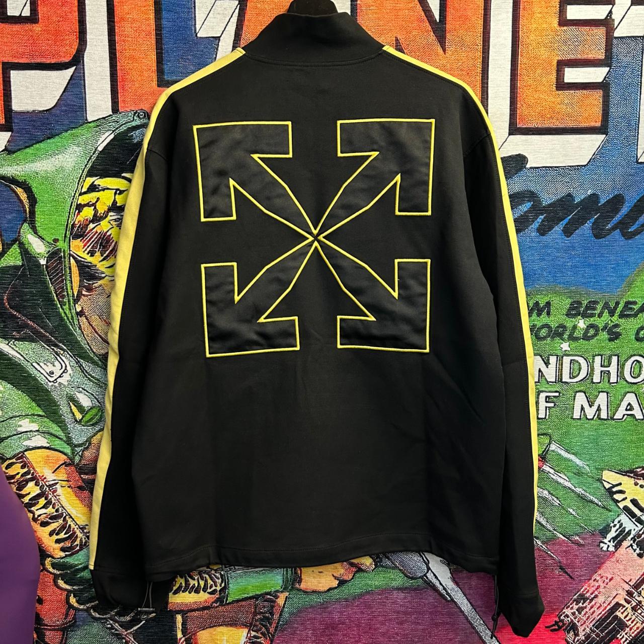 Off-White Fluo Logo Intarsia Track Jacket