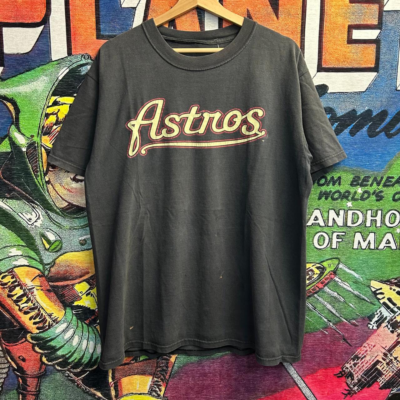 Vintage Y2K Houston Astros Logo Shirt Mens - Depop