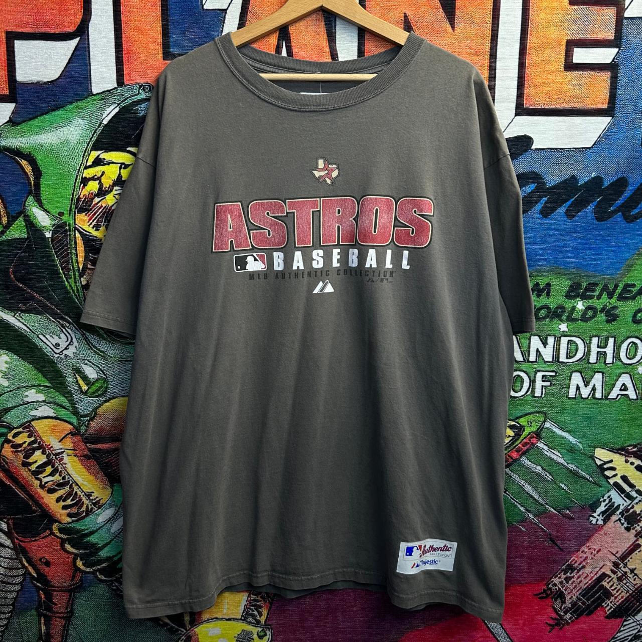 Vintage Y2K Houston Astros Logo Shirt Mens - Depop