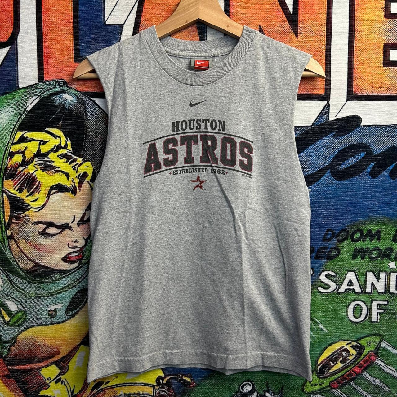 Nike Houston Astros center swoosh T-shirt Size XL