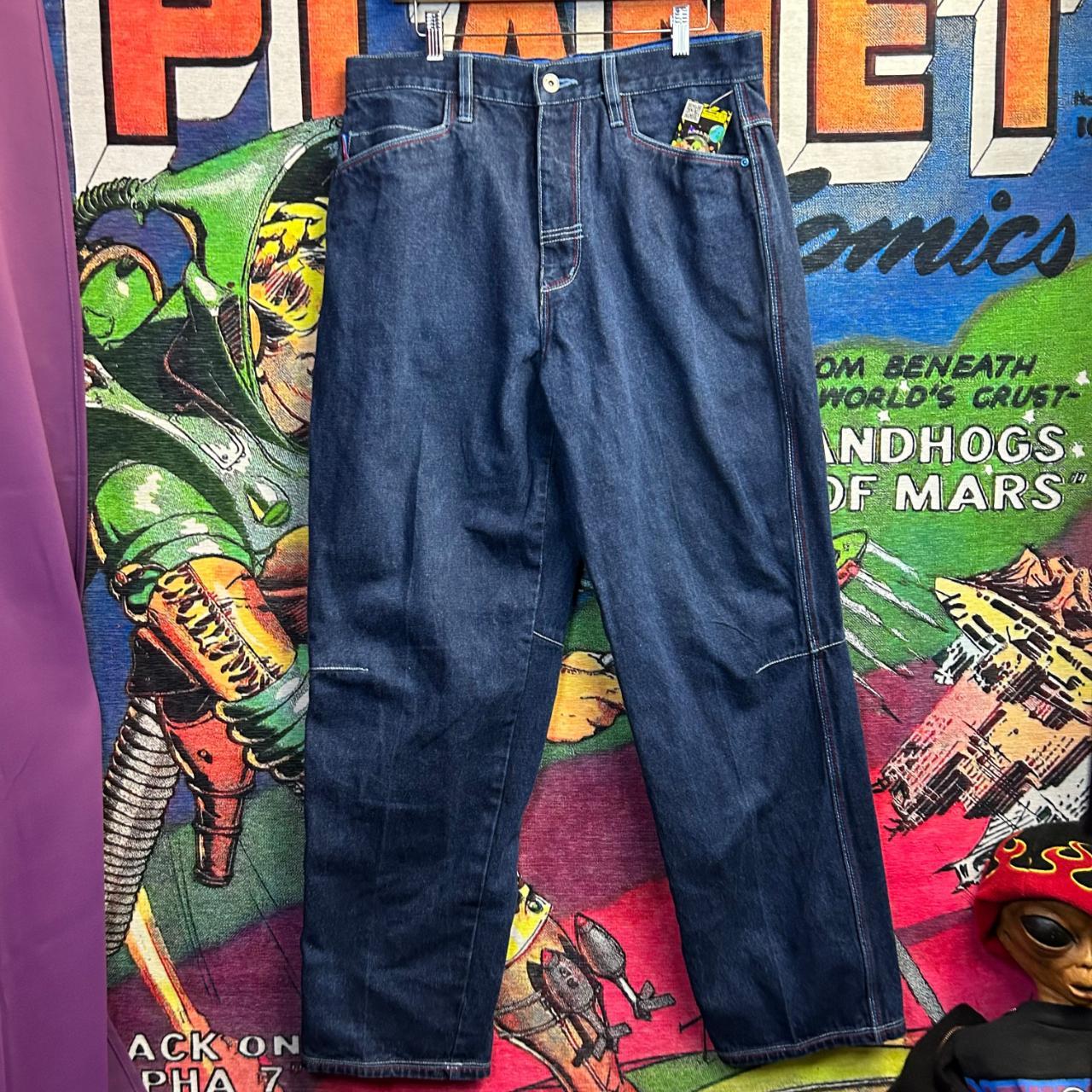 Y2K Platinum Fubu Fat Albert Jeans Size 34” These... - Depop