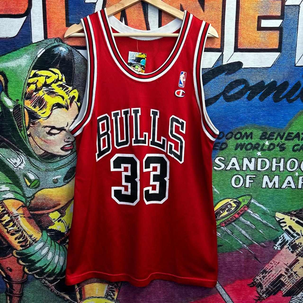 Vintage 90s Chicago Bulls Baseball Jersey Starter - Depop