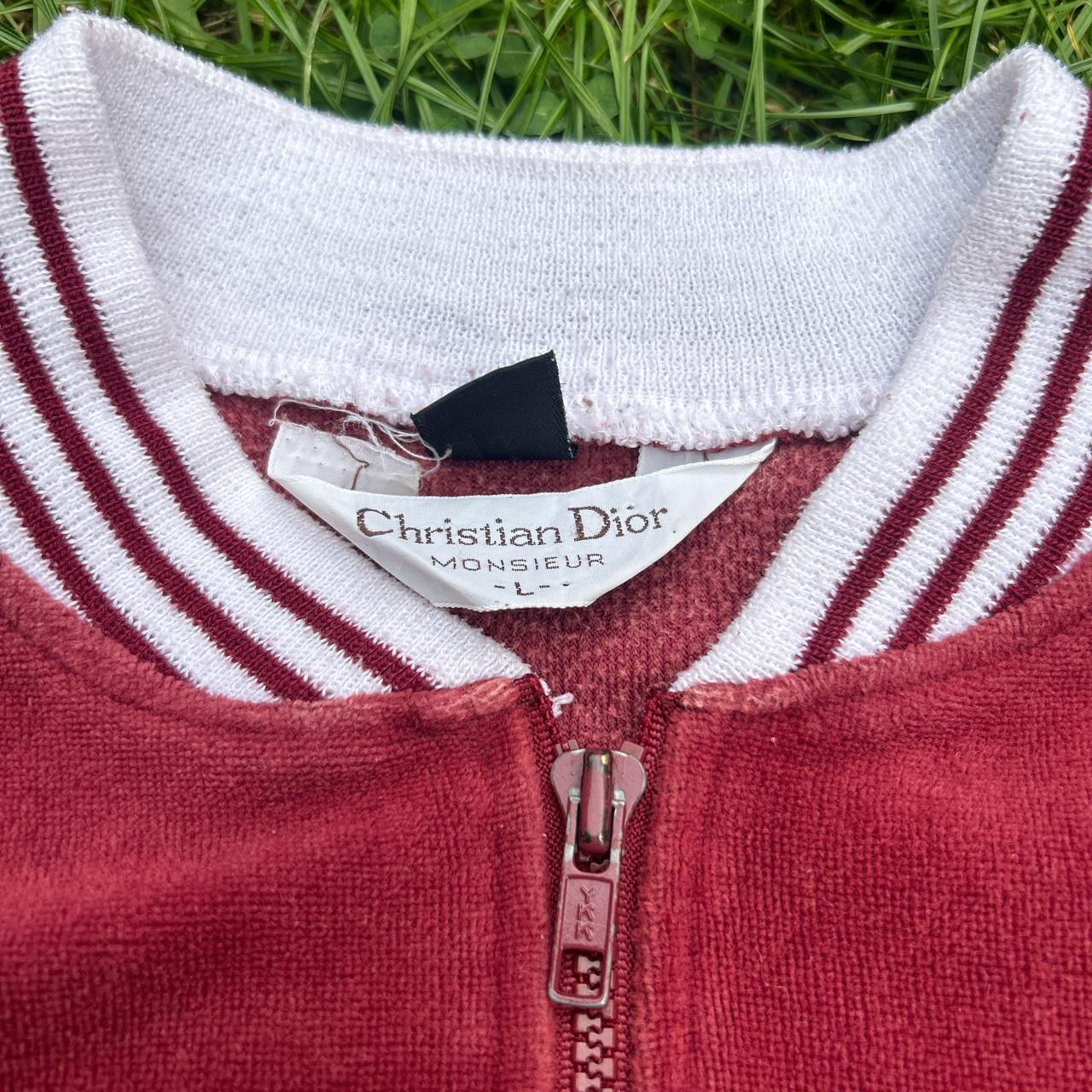 90s Christian Dior velour jacket M 23” pit to pit | Depop