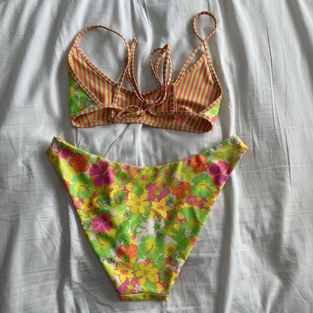 Kulani Kinis Womens Yellow And Pink Bikinis And Tankini Sets Depop