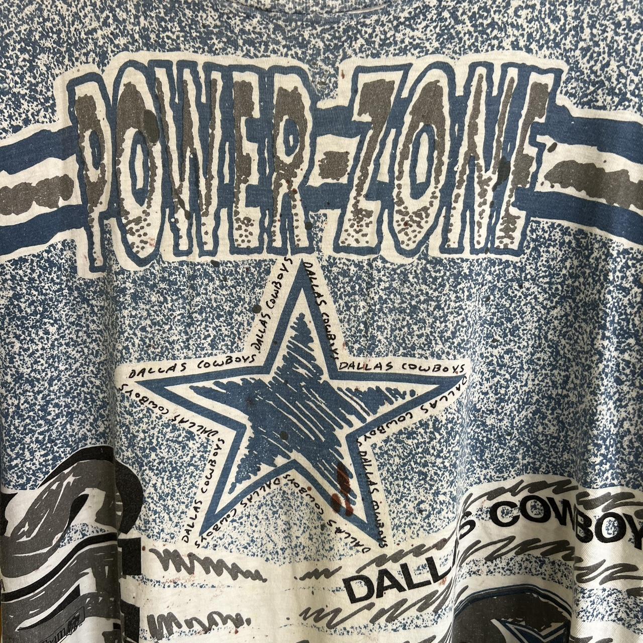 LegacyVintage99 Vintage Dallas Cowboys T Shirt Tee Made USA Size Large L NFL Football Aikman Texas 1990s 90s All Over Print Magic Johnson Tees Rare