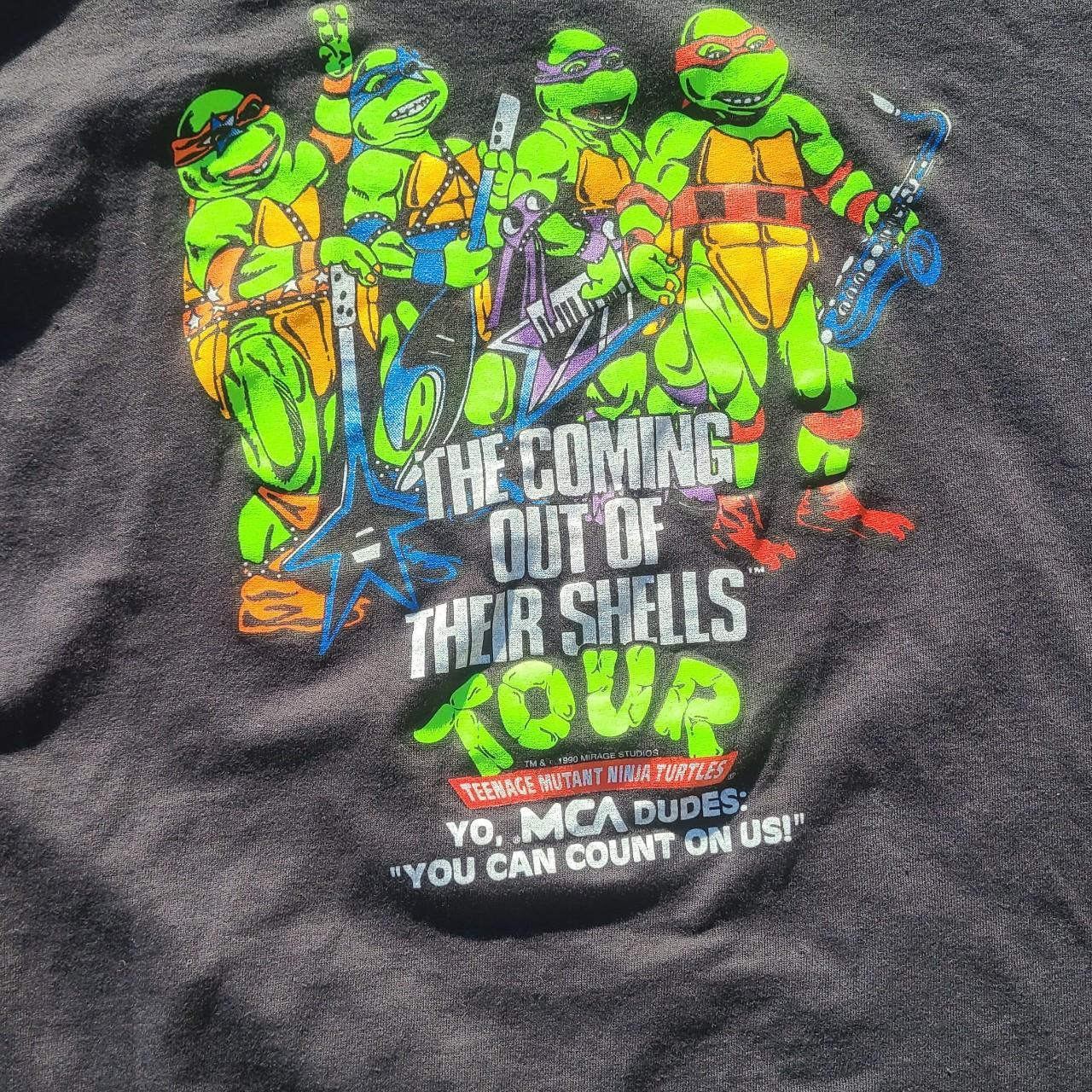 Vintage Black TMNT Teenage Mutant Ninja Turtles - Depop