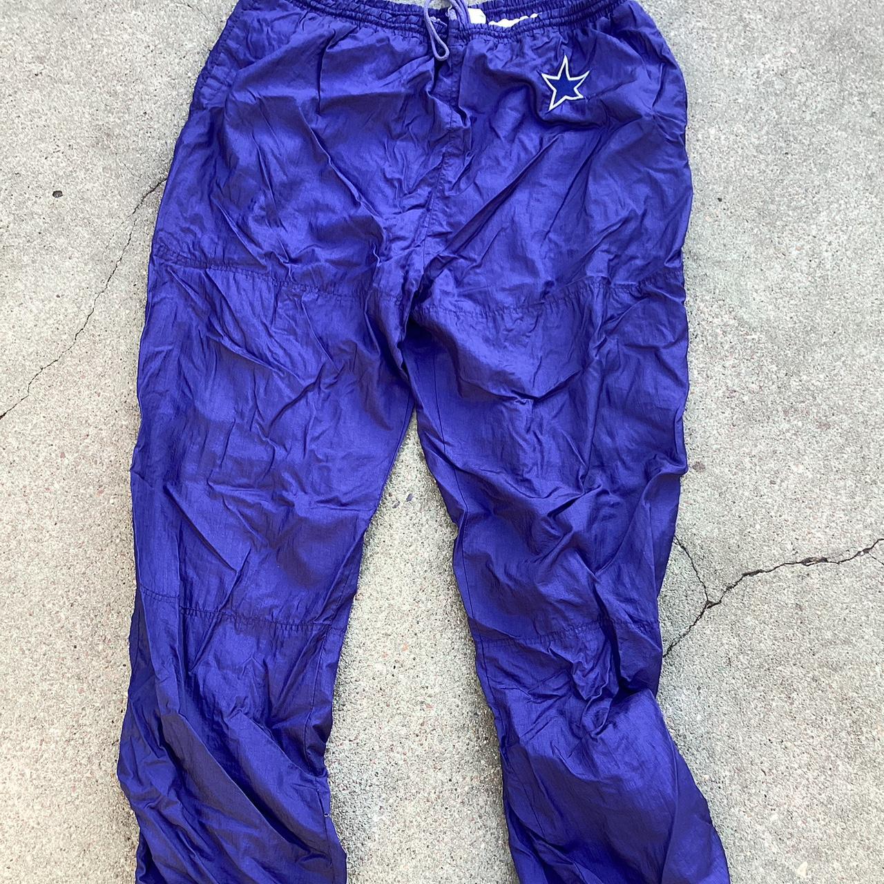 Vintage Dallas Cowboys Windbreaker Pants Size 3XLT - Depop