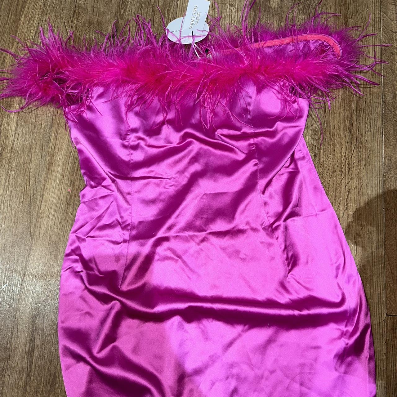 Boohoo Women's Pink Dress Depop