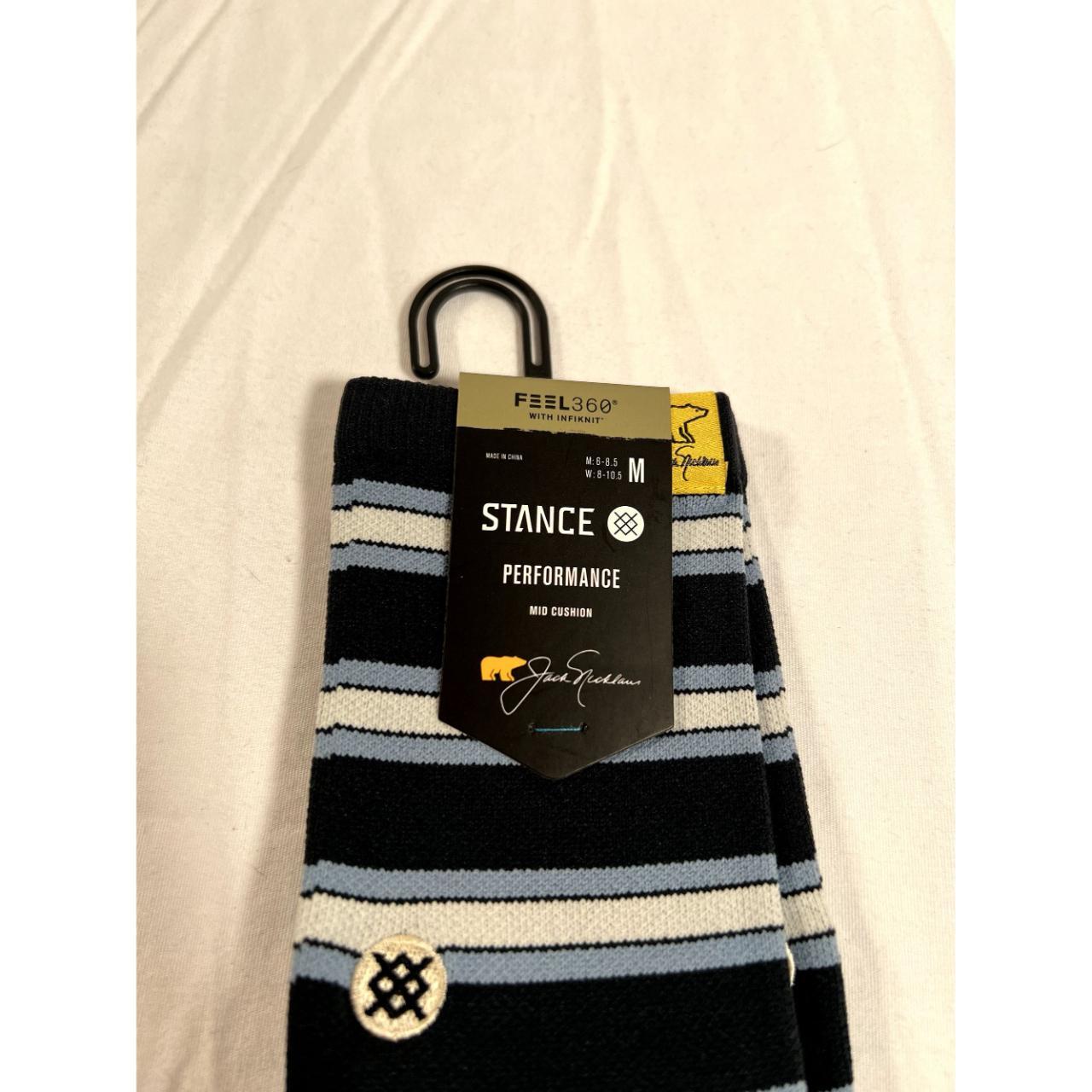 Stance Men's Grey and Blue Socks (2)