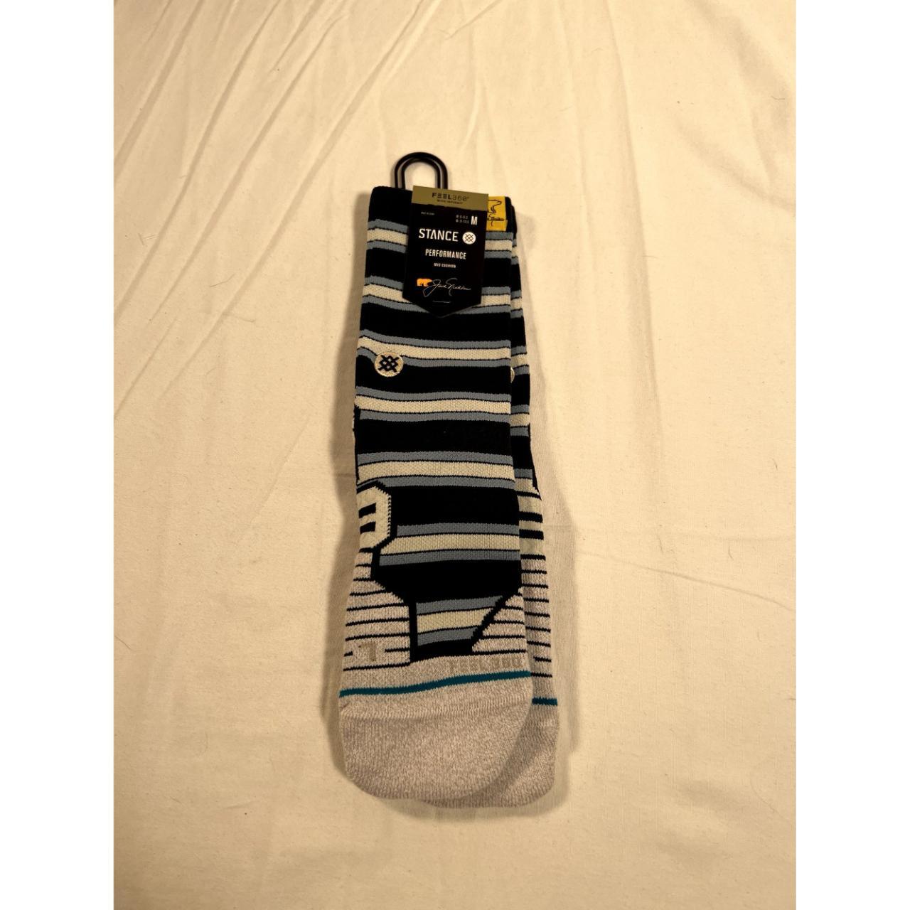 Stance Men's Grey and Blue Socks