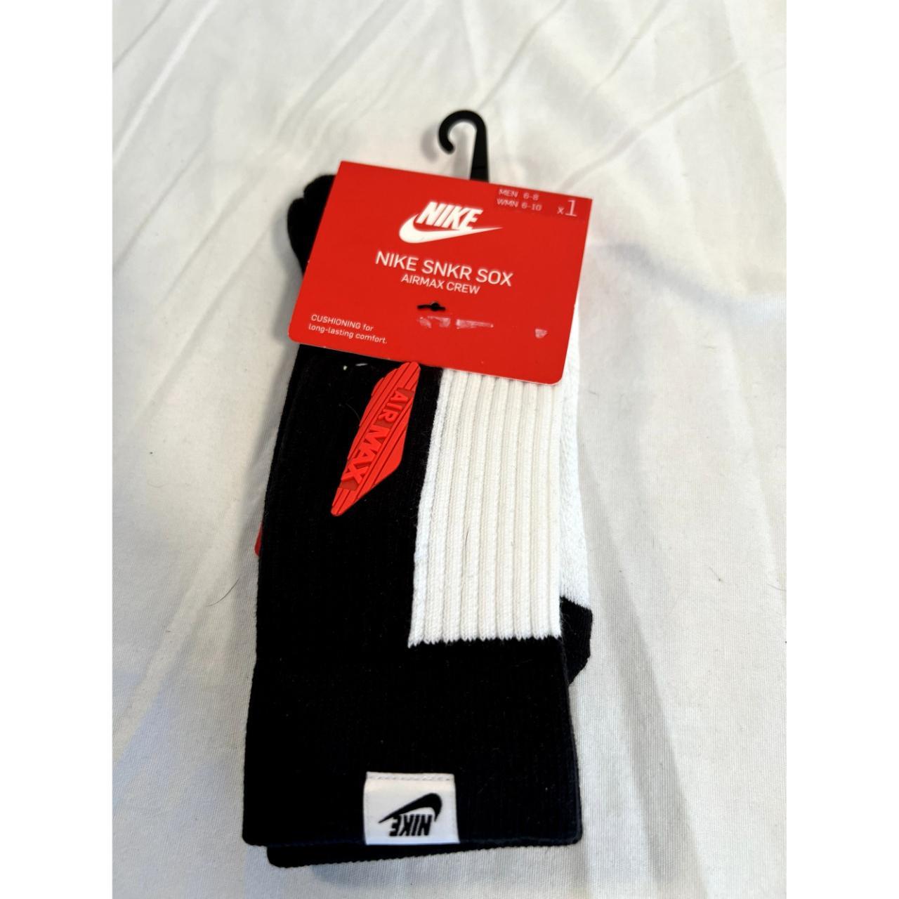 Nike Men's Black and White Socks Depop