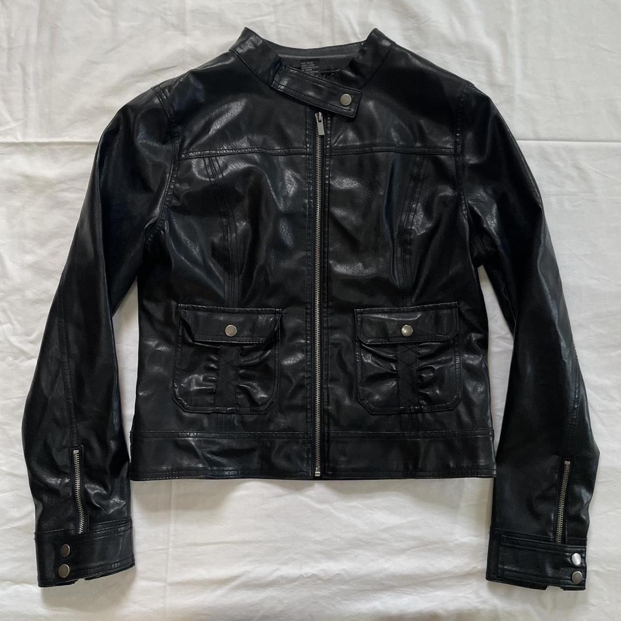 Wet seal shop faux leather jacket