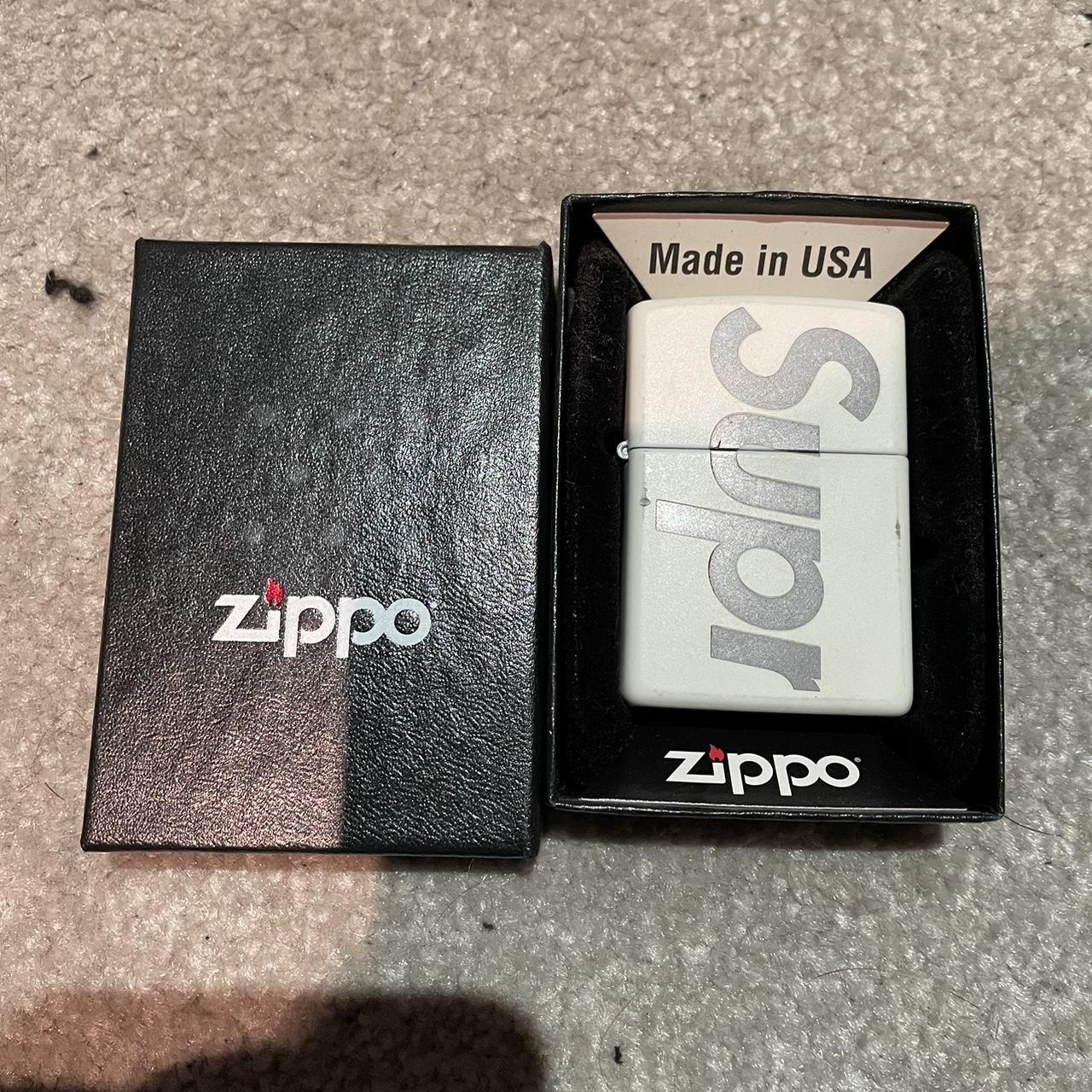 Supreme glow in the dark zippo Condition -... - Depop