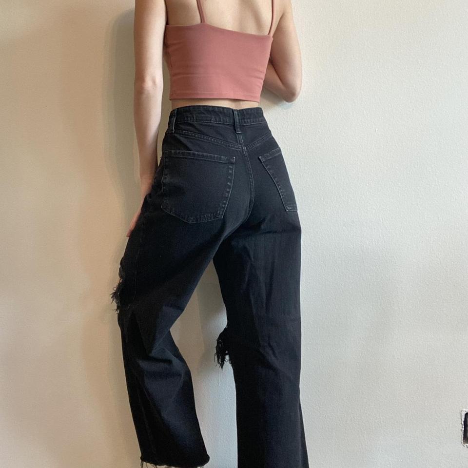 black wild fable jeans, high rise and baggy holes - Depop