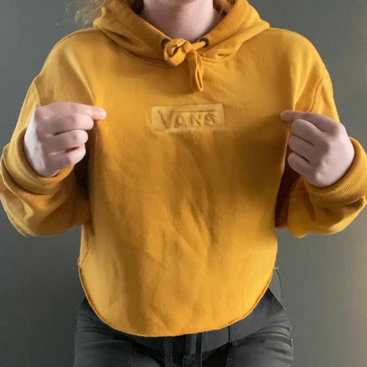 Vans yellow checkered hoodie sale