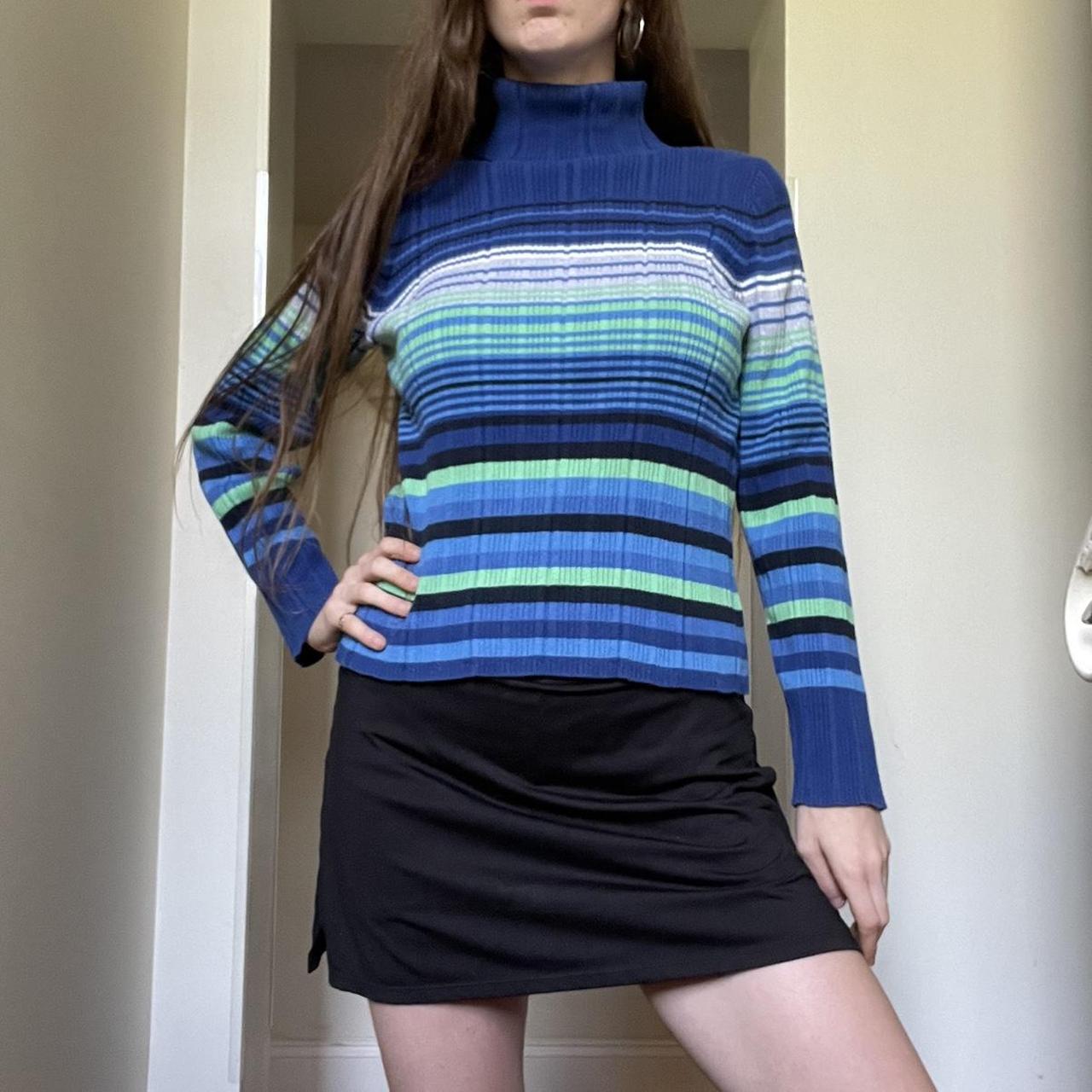 Vintage striped cheap turtleneck