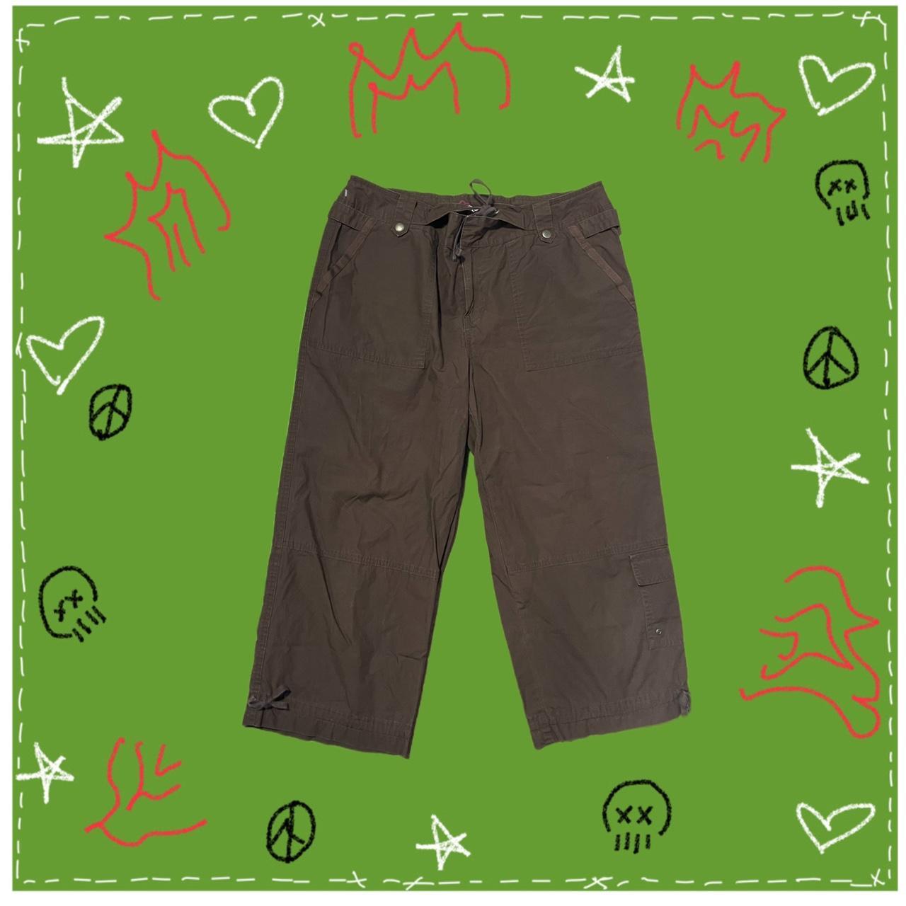 brown cargo capris