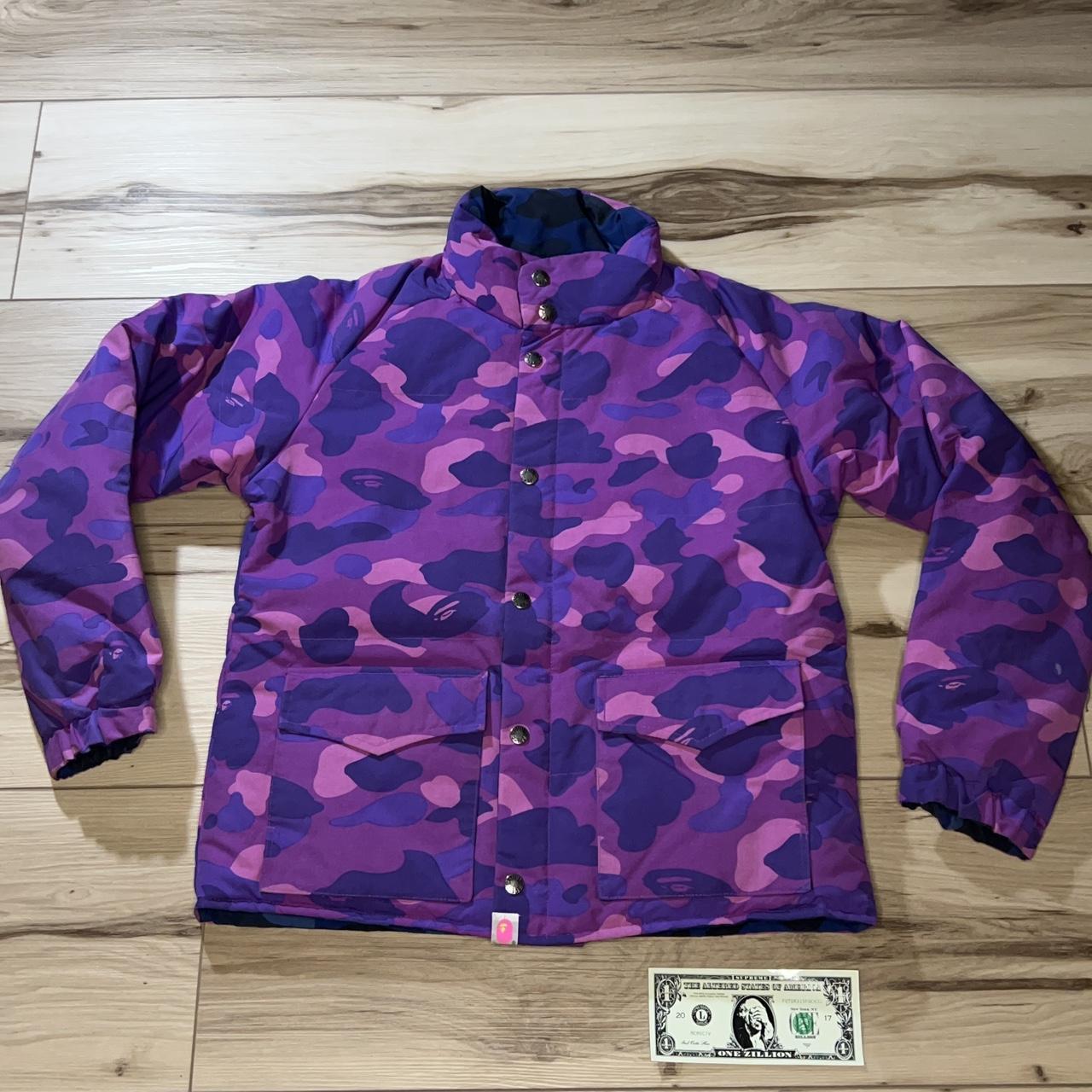 Bape jacket sale blue and purple