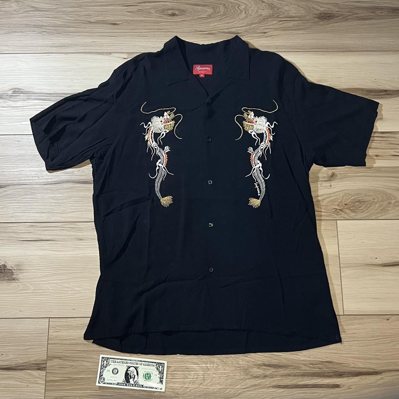 Supreme dragon sales rayon shirt