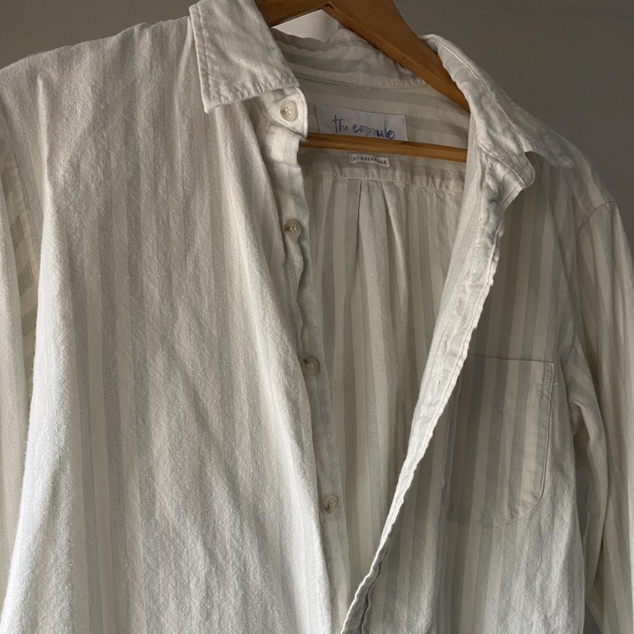 Suuuuper soft cotton button up shirt. Love this top... - Depop