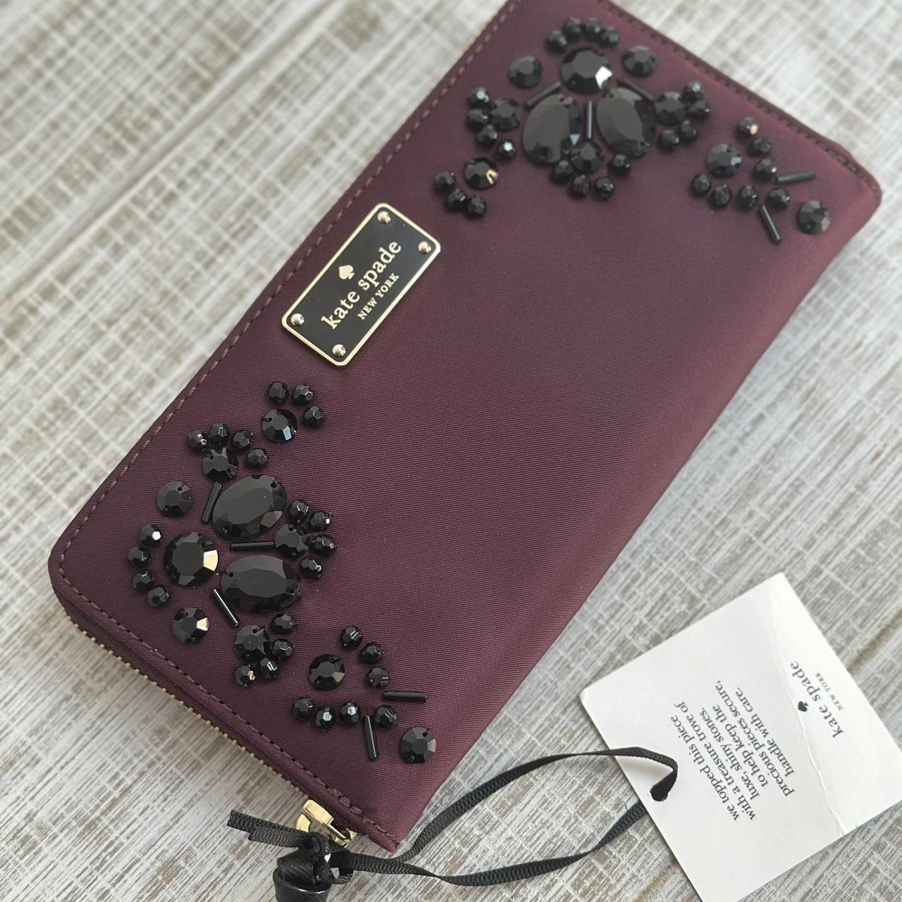 Kate spade maroon discount wallet