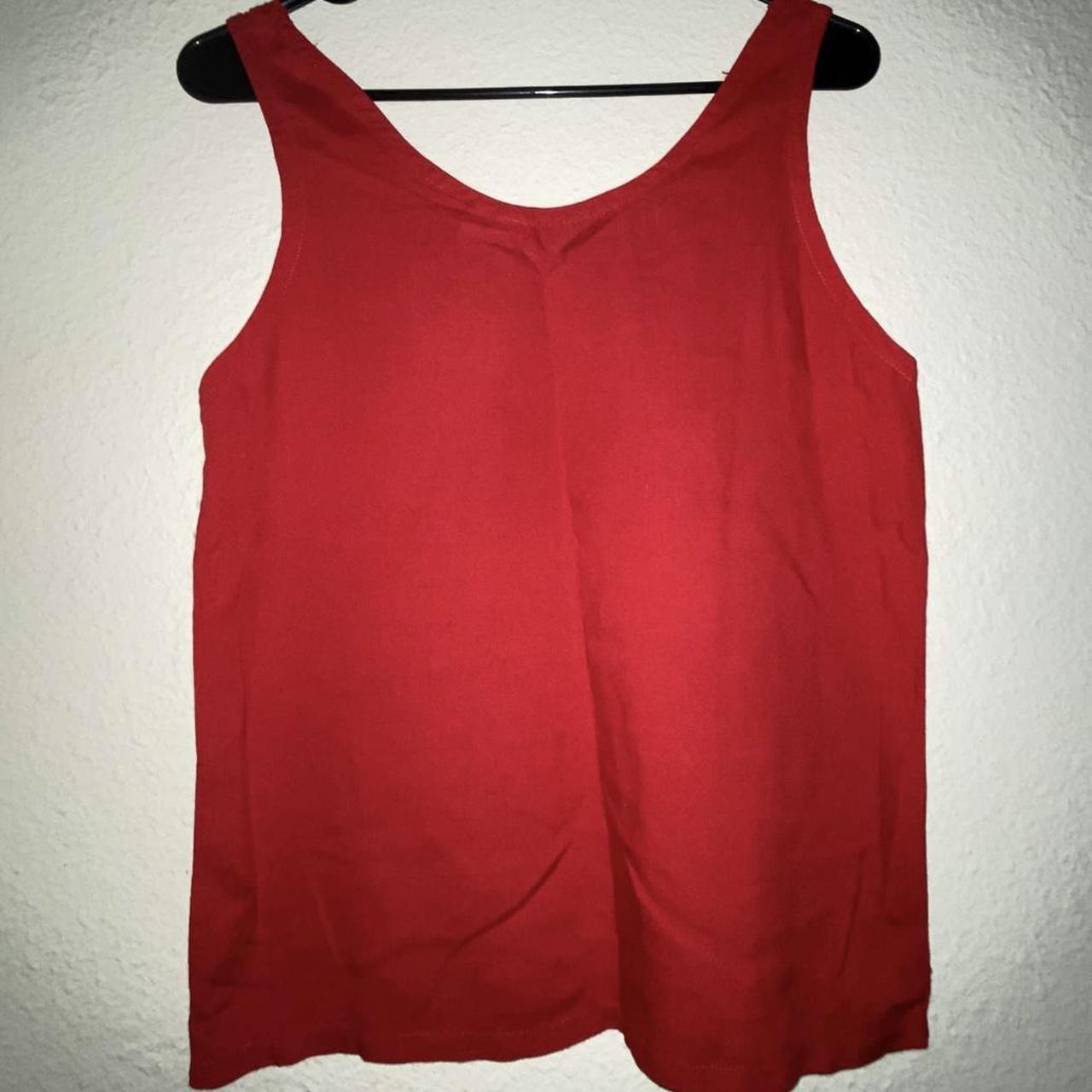 Women's Red Vest Depop