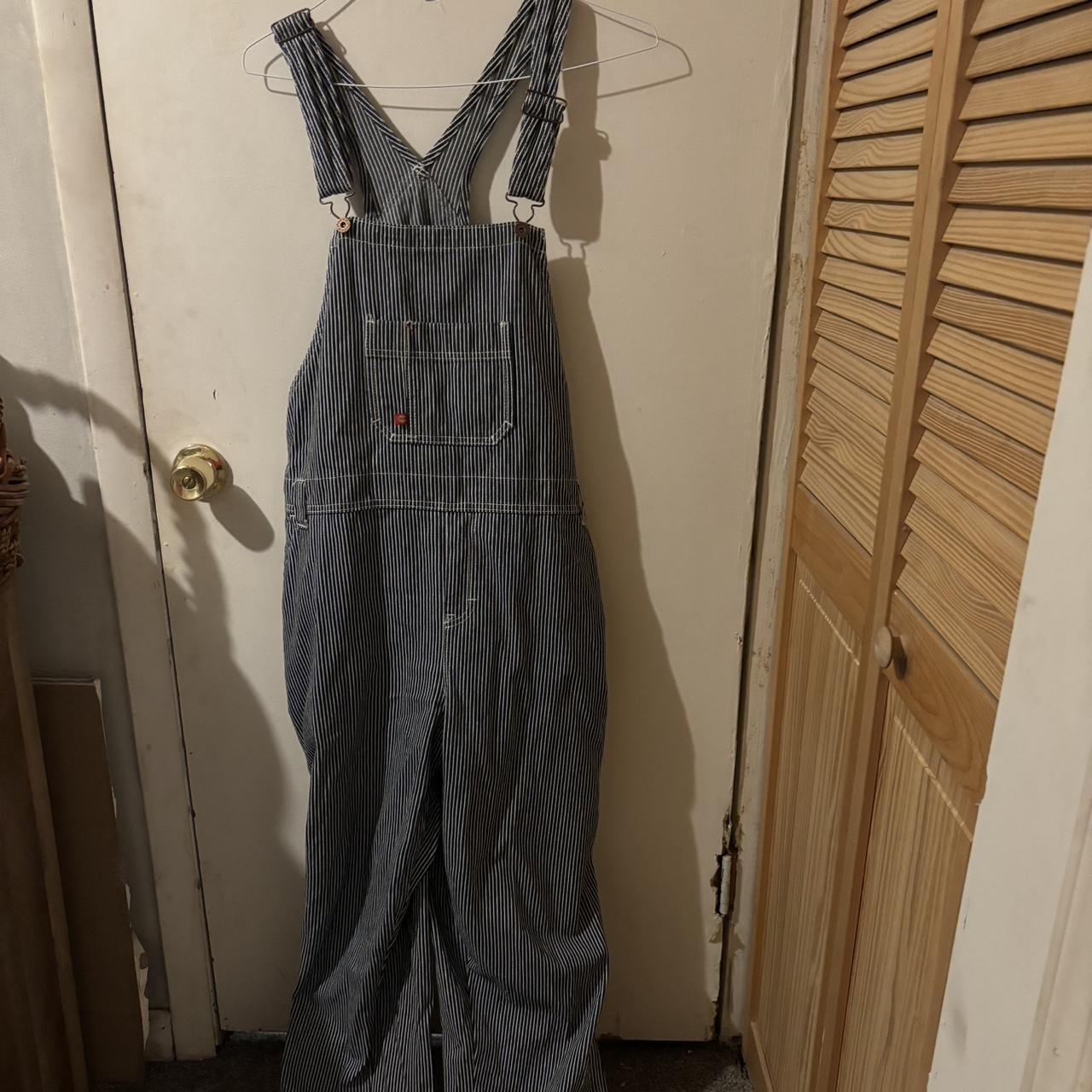 Dickies Pinstripe Overalls As seen on Andre 3000 in... - Depop