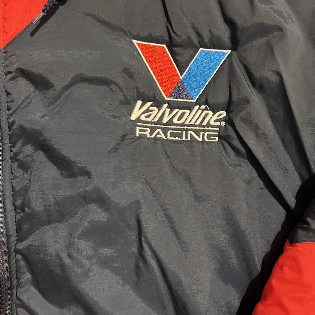 Vintage 1990s valvoline racing nascar puffer jacket... - Depop